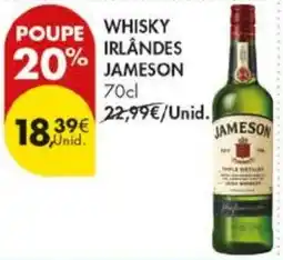 Pingo Doce whisky irlandes jameson promoção