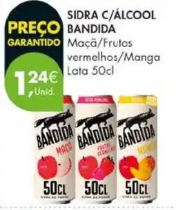 Pingo Doce Sidra c/álcool bandida maçã/frutos vermelhos/manga promoção