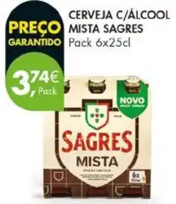 Pingo Doce Cerveja c/álcool mista sagres promoção