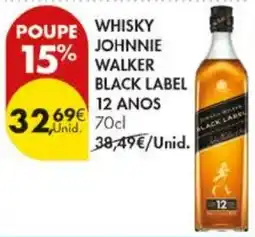 Pingo Doce whisky johnnie walker black label 12 anos promoção