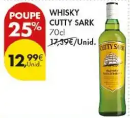 Pingo Doce whisky cutty sark promoção