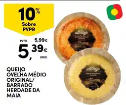 Continente Queijo ovelha médio original/barrado herdade da maia promoção