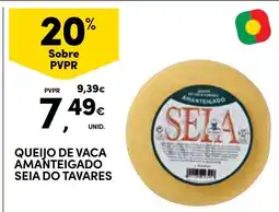 Continente Queijo de vaca amanteigado seia do tavares promoção