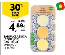 Continente Tábua clássica (3 queijos) santiago promoção