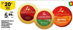 Continente Queijo de vaca original/meio gordo/pimentão castelões promoção
