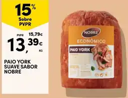 Continente Paio york suave sabor nobre promoção