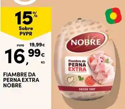 Continente Fiambre da perna extra nobre promoção