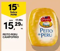 Continente peito peru campo frío promoção