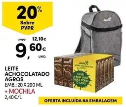 Continente Leite achocolatado agros promoção