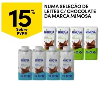 Continente Leites c/ chocolate da marca mimosa promoção