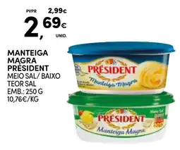 Continente Manteiga magra president promoção