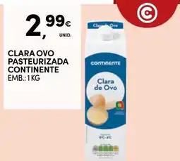 Continente clara ovo pasteurizada continente promoção