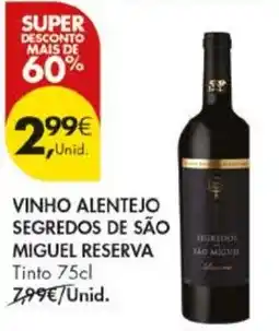 Pingo Doce vinho alentejo segredos de são miguel reserva promoção