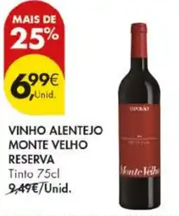 Pingo Doce vinho alentejo monte velho reserva promoção