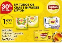 Pingo Doce Infusão Cidreira/Camomila Lipton promoção