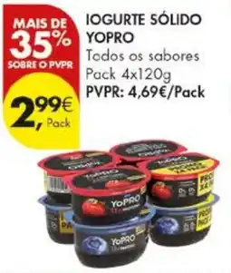 Pingo Doce Iogurte sólido yopro promoção