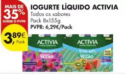 Pingo Doce Iogurte líquido activia promoção