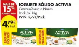 Pingo Doce Iogurte sólido activia promoção