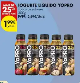 Pingo Doce Iogurte líquido yopro promoção