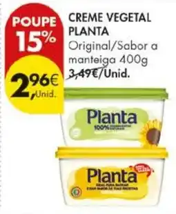 Pingo Doce Creme vegetal planta promoção