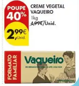Pingo Doce creme vegetal vaqueiro promoção