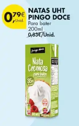 Pingo Doce Nata cremosa para bater pingo doce promoção