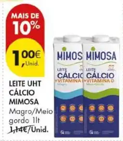 Pingo Doce Leite uht calcio mimosa promoção