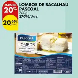 Pingo Doce lombos de bacalhau pascoal promoção