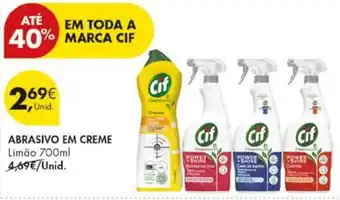 Pingo Doce Abrasivo em creme cif promoção