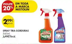 Pingo Doce spray tira gorduras mistolin promoção