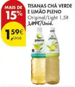 Pingo Doce Tisanas chá verde e limão pleno promoção
