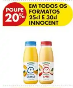 Pingo Doce Innocent orange apple promoção