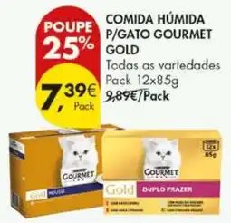 Pingo Doce comida húmida p/gato gourmet gold promoção