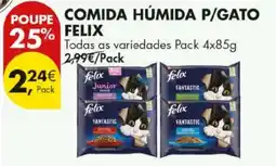 Pingo Doce comida húmida p/gato felix promoção