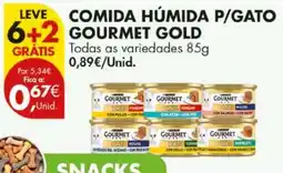 Pingo Doce comida húmida p/gato gourmet gold promoção