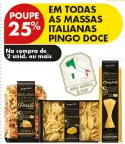 Pingo Doce massas italianas pingo doce promoção