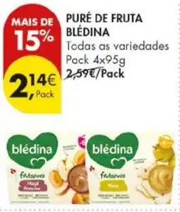 Pingo Doce Puré de fruta blédina promoção