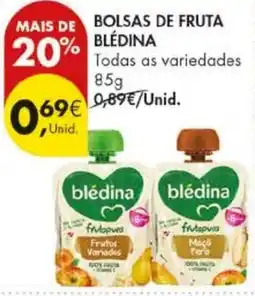 Pingo Doce Bolsas de fruta blédina promoção