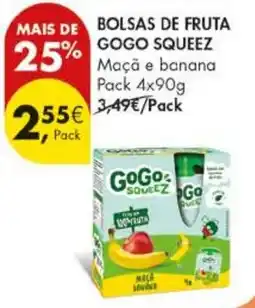 Pingo Doce Bolsas de fruta gogo squeeze promoção