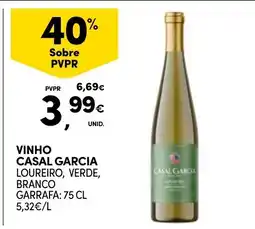 Continente vinho casal garcia loureiro, verde, branco promoção