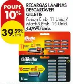 Pingo Doce recargas lâminas descartáveis gillette promoção