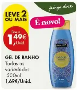 Pingo Doce Gel de banho pingo doce promoção
