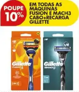 Pingo Doce Gillette Fusion e Mach3 cabo+recarga promoção