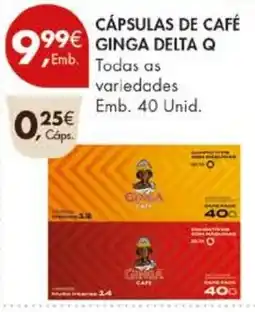 Pingo Doce Cápsulas de café ginga delta q promoção
