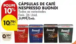 Pingo Doce cápsulas de café nespresso buondi promoção