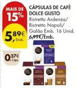 Pingo Doce cápsulas de café dolce gusto promoção