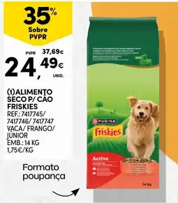 Continente Alimento seco p/ cão friskies promoção