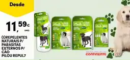 Continente Repelente naturais p/ parasitas externos p/ cão pilou repul7 promoção