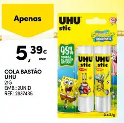Continente Cola bastão uhu promoção
