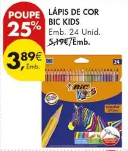 Pingo Doce lápiz de cor bic kids promoção